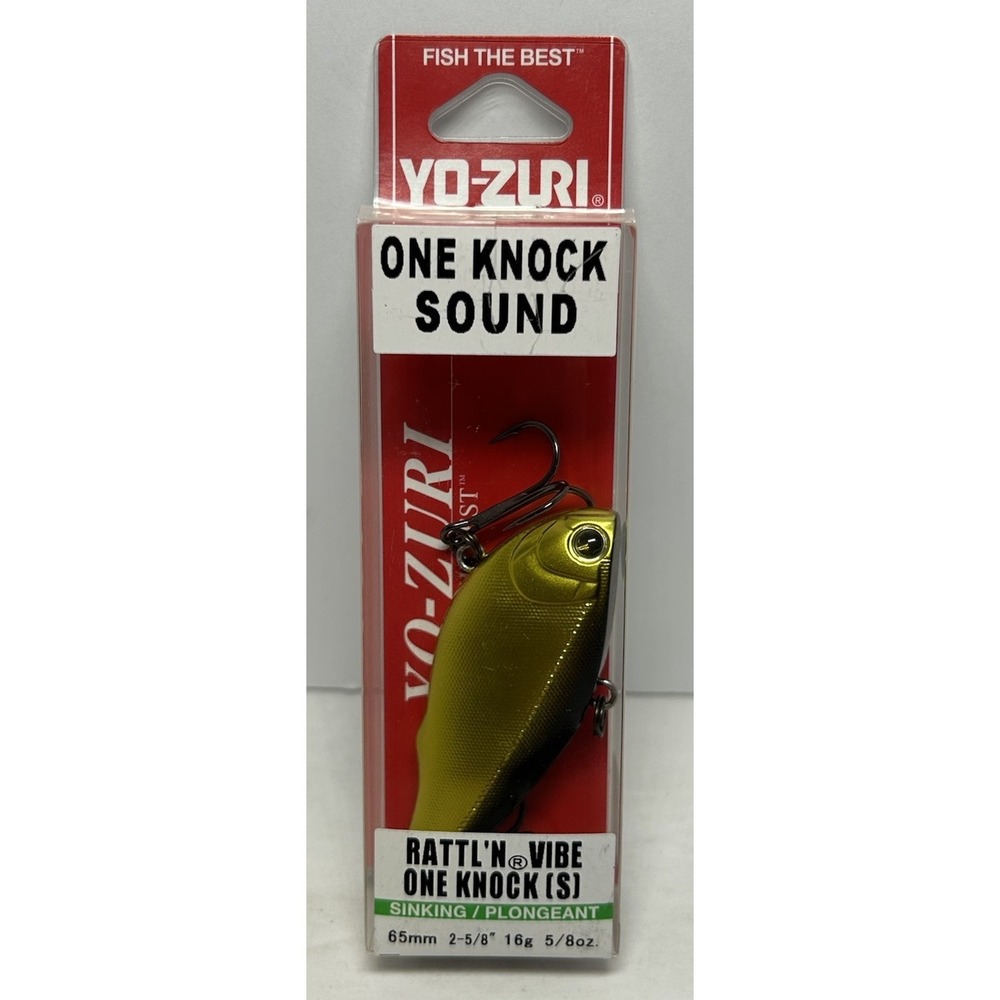 Yo-Zuri Rattl'n Vibe Sinking 2 5/8" 5/8 Oz  Golden Shiner Hook #4‎ Brand New